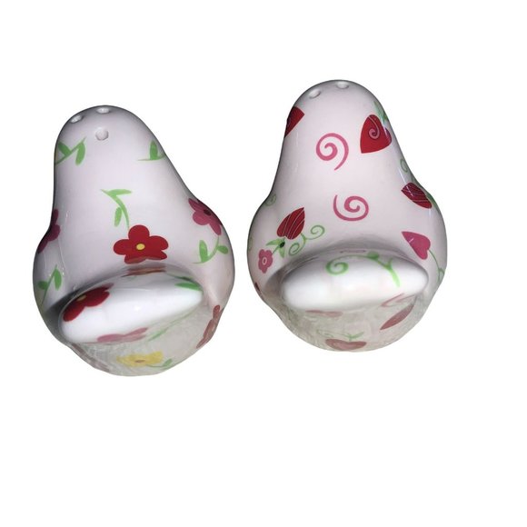 Floral and Heart Birds Salt/ Pepper Shakers - Picture 5 of 6